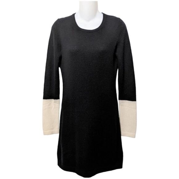 THEORY Jiya CC Lofty Cashmere Colorblock Dress M - Picture 6 of 6